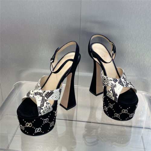 High Quality Luxury Gucci New High-Heeled Round Toe Candy-Colored Womens Shoes – Style 45299 product detail