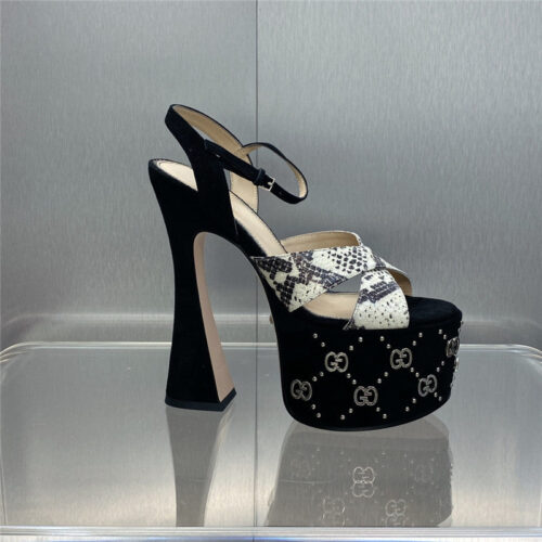 High Quality Luxury Gucci New High-Heeled Round Toe Candy-Colored Womens Shoes – Style 45299 product detail