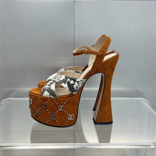 High Quality Luxury Gucci New High-Heeled Round Toe Candy-Colored Womens Shoes – Style 78067 product detail