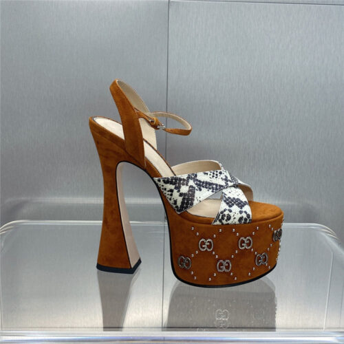 High Quality Luxury Gucci New High-Heeled Round Toe Candy-Colored Womens Shoes – Style 78067 product detail