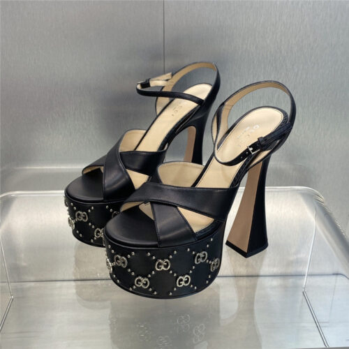 High Quality Luxury Gucci New High-Heeled Round Toe Candy-Colored Womens Shoes – Style 43603 alternate view