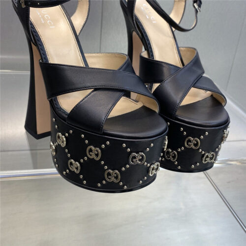 High Quality Luxury Gucci New High-Heeled Round Toe Candy-Colored Womens Shoes – Style 43603 product detail