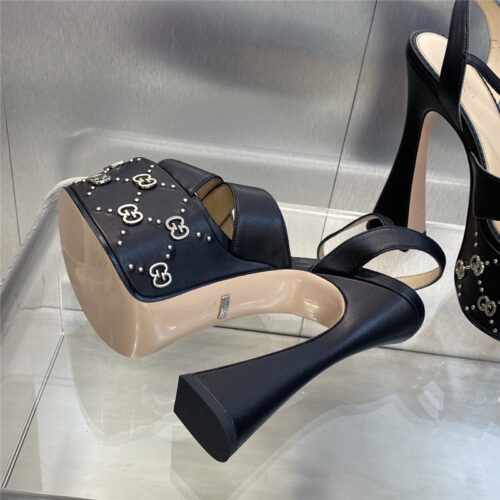 High Quality Luxury Gucci New High-Heeled Round Toe Candy-Colored Womens Shoes – Style 43603 product detail