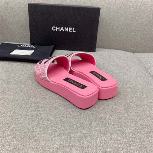 High Quality Luxury Chanel Summer New Platform Slippers – Style 90182 product detail