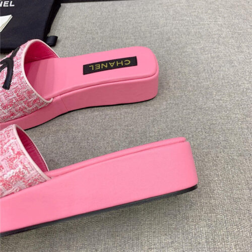 High Quality Luxury Chanel Summer New Platform Slippers – Style 90182 product detail