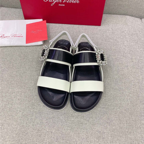 High Quality Luxury Roger Vivier Velcro Mule Slides alternate view