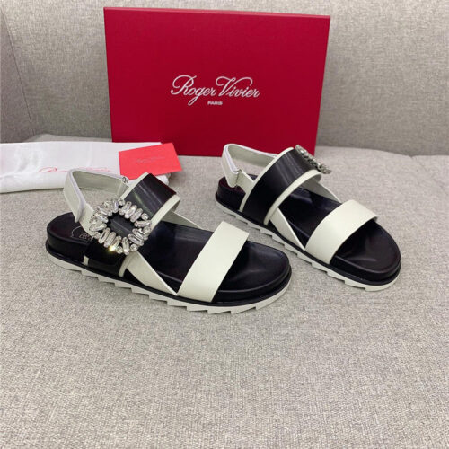 High Quality Luxury Roger Vivier Velcro Mule Slides
