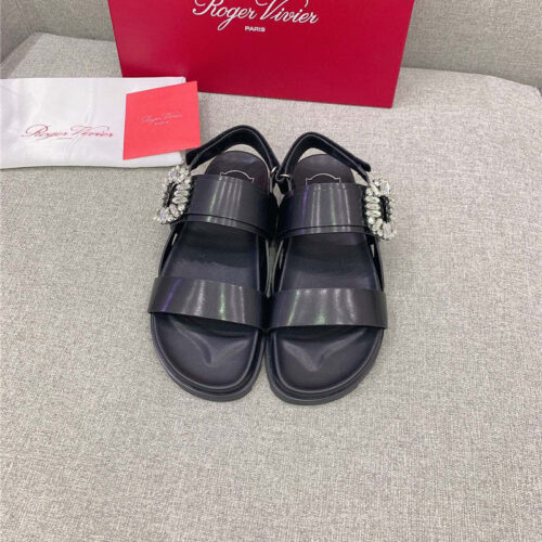 High Quality Luxury Roger Vivier Velcro Mule Slides – Style 63476 alternate view