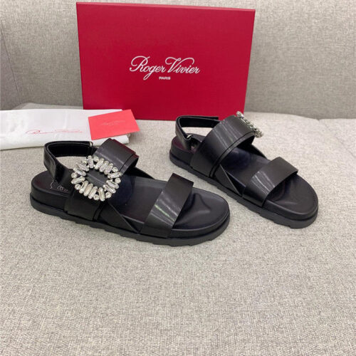 High Quality Luxury Roger Vivier Velcro Mule Slides – Style 63476