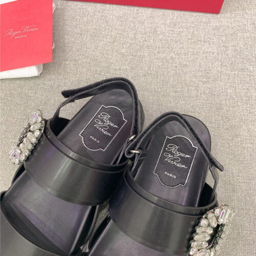 High Quality Luxury Roger Vivier Velcro Mule Slides – Style 63476 product detail