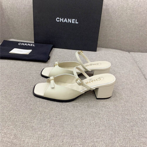 High Quality Luxury Chanel Summer New High Heel Slippers product detail