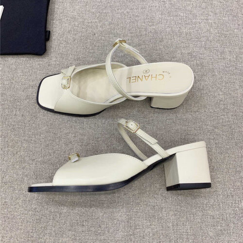 High Quality Luxury Chanel Summer New High Heel Slippers product detail