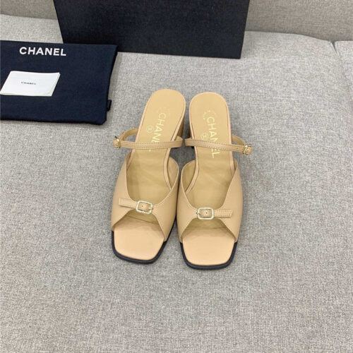 High Quality Luxury Chanel Summer New High Heel Slippers – Style 72678 alternate view