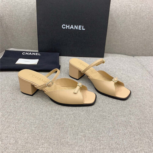 High Quality Luxury Chanel Summer New High Heel Slippers – Style 72678