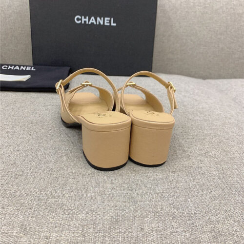 High Quality Luxury Chanel Summer New High Heel Slippers – Style 72678 product detail