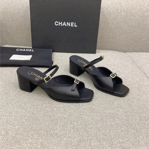 High Quality Luxury Chanel Summer New High Heel Slippers – Style 67590