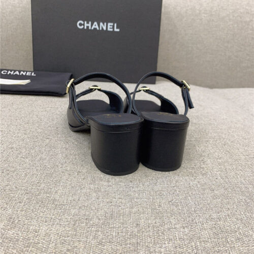 High Quality Luxury Chanel Summer New High Heel Slippers – Style 67590 product detail