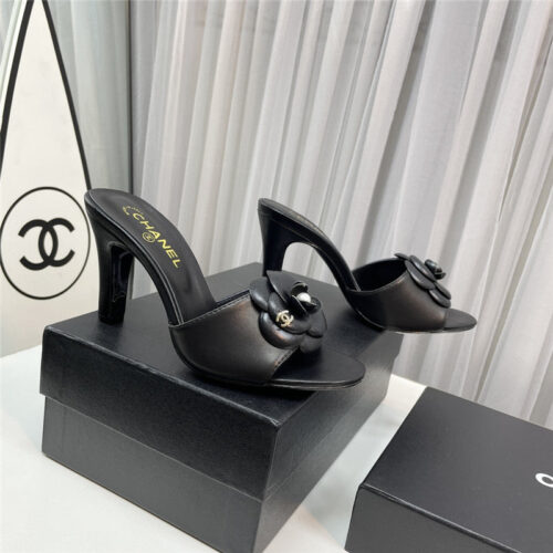 High Quality Luxury Chanel Spring And Summer New Product Camellia Slippers