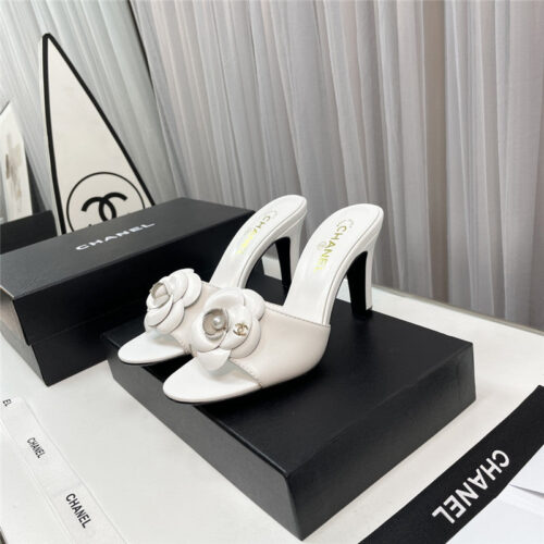 High Quality Luxury Chanel Spring And Summer New Product Camellia Slippers – Style 41670 product detail