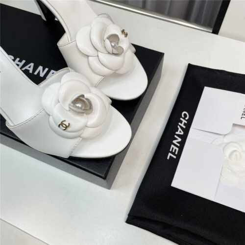 High Quality Luxury Chanel Spring And Summer New Product Camellia Slippers – Style 41670 product detail
