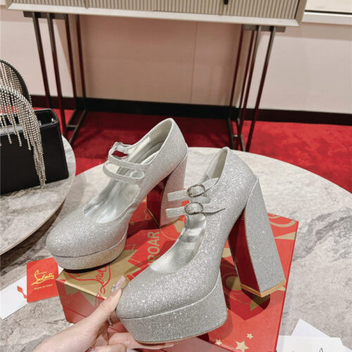 High Quality Luxury Christian Louboutin Big Water Platform Mary Jane Sandals alternate view