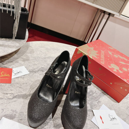 High Quality Luxury Christian Louboutin Big Water Platform Mary Jane Sandals – Style 32820 product detail