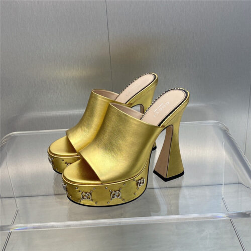 High Quality Luxury Gucci High Heel Round Toe Candy Color Womens Shoes – Style 87891 alternate view