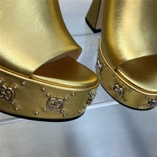 High Quality Luxury Gucci High Heel Round Toe Candy Color Womens Shoes – Style 87891 product detail