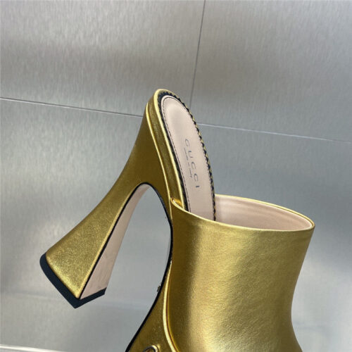 High Quality Luxury Gucci High Heel Round Toe Candy Color Womens Shoes – Style 87891 product detail