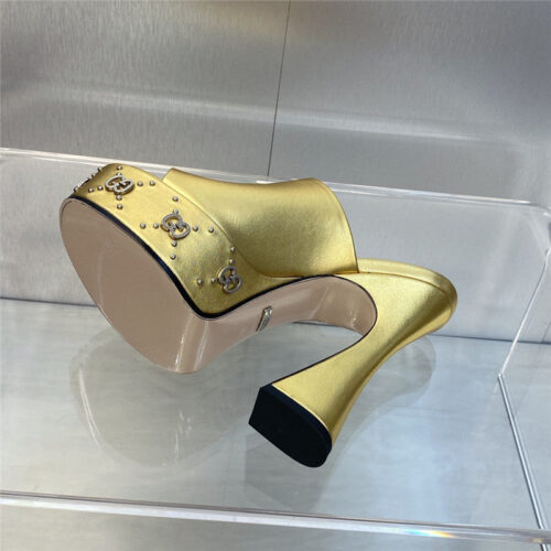 High Quality Luxury Gucci High Heel Round Toe Candy Color Womens Shoes – Style 87891 product detail