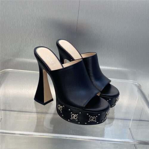 High Quality Luxury Gucci High Heel Round Toe Candy Color Womens Shoes – Style 53427