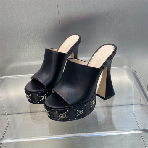 High Quality Luxury Gucci High Heel Round Toe Candy Color Womens Shoes – Style 53427 alternate view