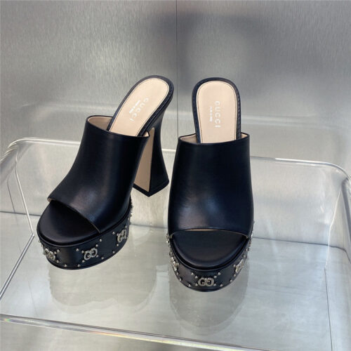 High Quality Luxury Gucci High Heel Round Toe Candy Color Womens Shoes – Style 53427 product detail