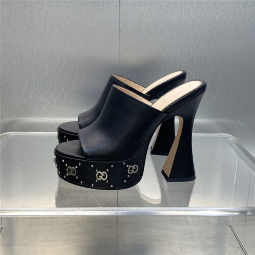 High Quality Luxury Gucci High Heel Round Toe Candy Color Womens Shoes – Style 53427 product detail