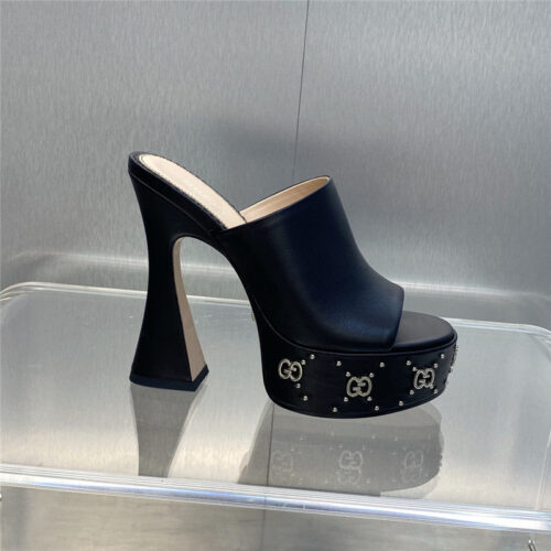 High Quality Luxury Gucci High Heel Round Toe Candy Color Womens Shoes – Style 53427 product detail