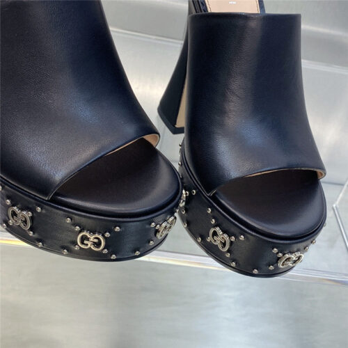 High Quality Luxury Gucci High Heel Round Toe Candy Color Womens Shoes – Style 53427 product detail