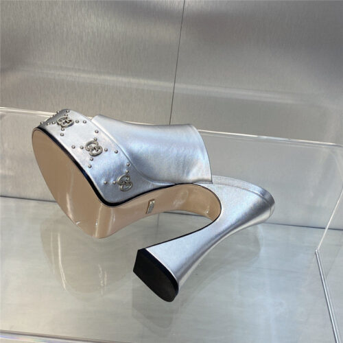 High Quality Luxury Gucci High Heel Round Toe Candy Color Womens Shoes product detail