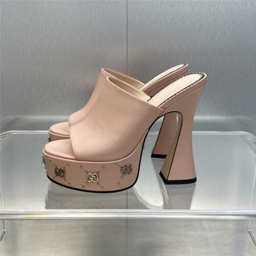 High Quality Luxury Gucci High Heel Round Toe Candy Color Womens Shoes – Style 51731 product detail