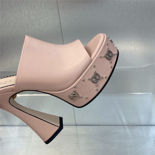 High Quality Luxury Gucci High Heel Round Toe Candy Color Womens Shoes – Style 51731 product detail