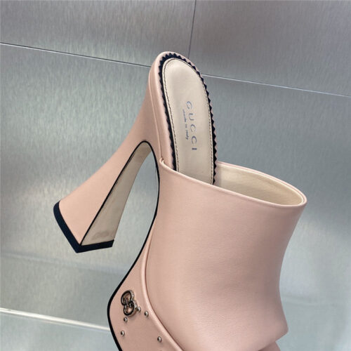 High Quality Luxury Gucci High Heel Round Toe Candy Color Womens Shoes – Style 51731 product detail