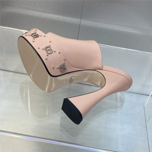 High Quality Luxury Gucci High Heel Round Toe Candy Color Womens Shoes – Style 51731 product detail