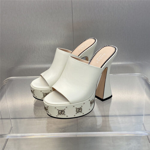 High Quality Luxury Gucci High Heel Round Toe Candy Color Womens Shoes – Style 84499 alternate view