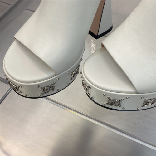 High Quality Luxury Gucci High Heel Round Toe Candy Color Womens Shoes – Style 84499 product detail
