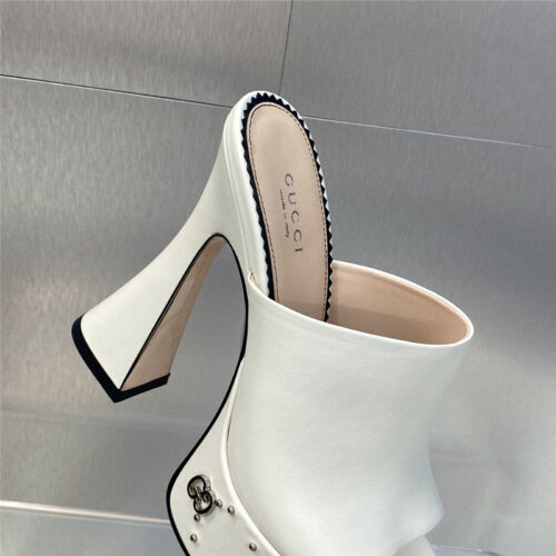 High Quality Luxury Gucci High Heel Round Toe Candy Color Womens Shoes – Style 84499 product detail