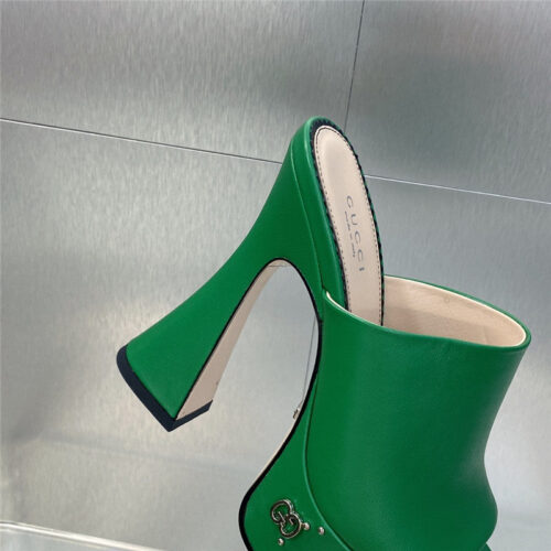 High Quality Luxury Gucci High Heel Round Toe Candy Color Womens Shoes – Style 50035 product detail