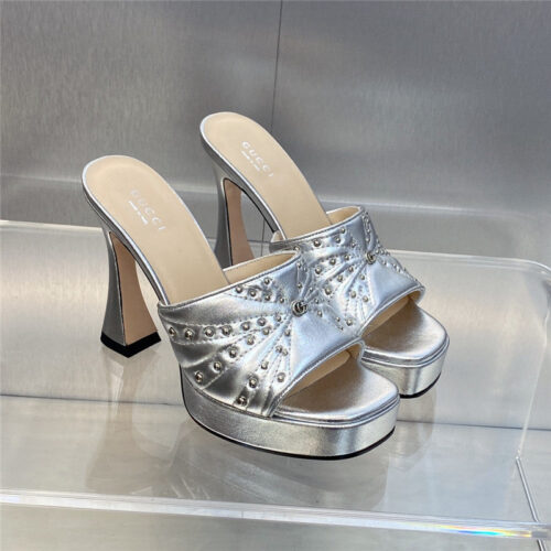 High Quality Luxury Gucci High Heel Round Toe Candy Color Womens Shoes – Style 15571