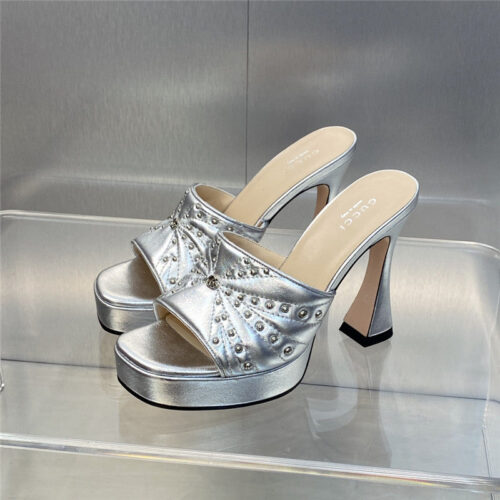 High Quality Luxury Gucci High Heel Round Toe Candy Color Womens Shoes – Style 15571 alternate view