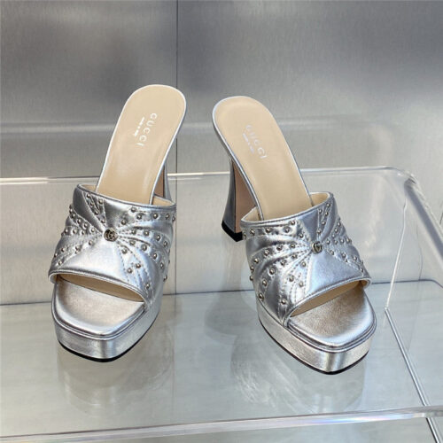 High Quality Luxury Gucci High Heel Round Toe Candy Color Womens Shoes – Style 15571 product detail