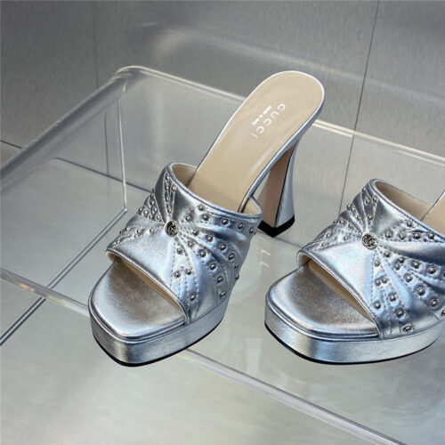 High Quality Luxury Gucci High Heel Round Toe Candy Color Womens Shoes – Style 15571 product detail