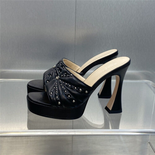 High Quality Luxury Gucci High Heel Round Toe Candy Color Womens Shoes – Style 46643 product detail